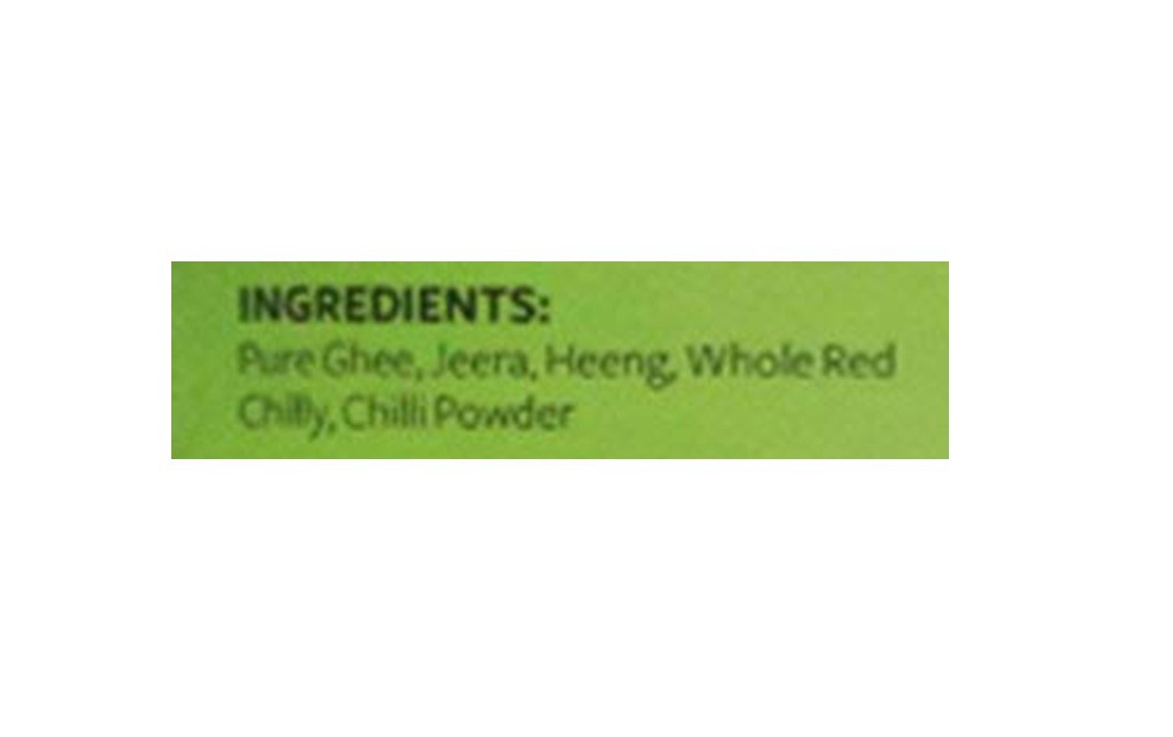 Nutty Yogi Heeng Jeera Mirchi Ghee Tadka   Glass Jar  250 grams